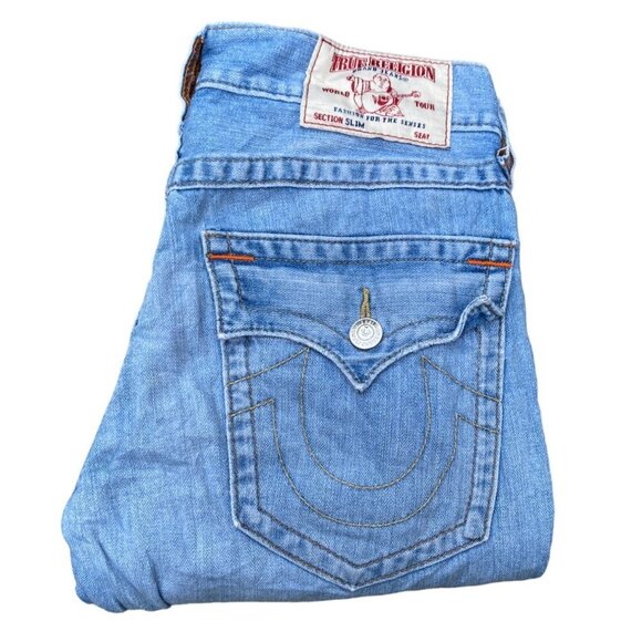 True Religion Jeans Size 30 SLIM Blue - Picture 1 of 7